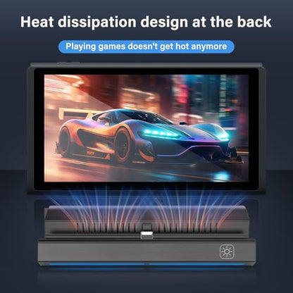 Switch TV Dock Station Compatible for Nintendo Switch/Switch OLED, Switch Station with LAN PORT/4K HDMI/1080P/60Hz Output, Compatible with Official Switches Docking Stand (1000Mbps Ethernet Port)