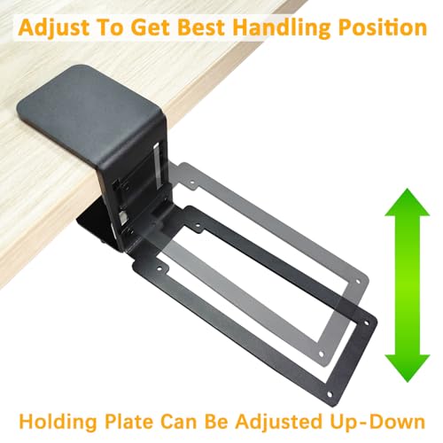 HTLAKIKJ Flight Sim Desk Mount for Logitech 3D Pro Joystick | Compatible with Logitech G Extreme 3D PRO Joystick Adjustable Fit Different Thickness Desk Enduring C-Clamp Metal Holder