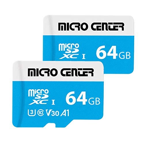 Micro Center 64GB microSDXC Card 2 Pack, Nintendo-Switch Compatible Micro SD Card, UHS-I C10 U3 V30 4K UHD Video A1 R/W Speed up to 95/30 MB/s Flash Memory Card with Adapter (64GB x 2) - size: U3 A1 - 64GB x 2 Pack