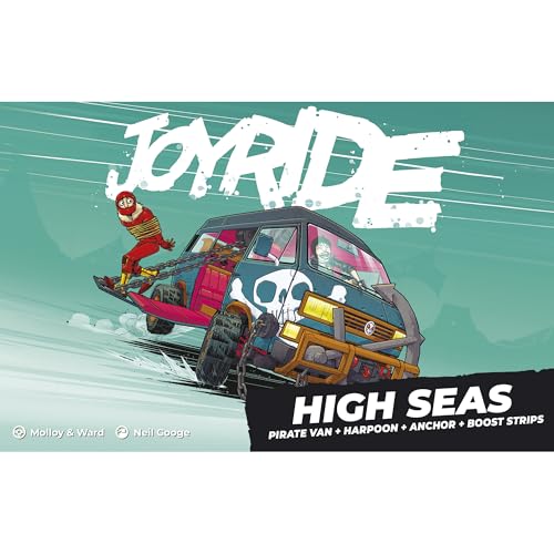 Rebellion Unplugged: Joyride: High Seas - Expansion, Pirate Themed, Car Combat Board Game, New Obstacles & Racetrack Elements, Ages 12+, 2-4 Players - style: High Seas