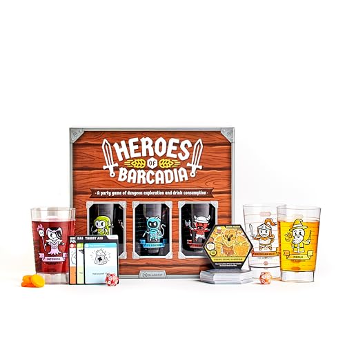 Rollacrit Heroes of Barcadia Board Game – Battle Monsters and Gain Loot with the Liquid Life System