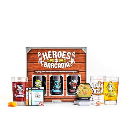 Rollacrit Heroes of Barcadia Board Game – Battle Monsters and Gain Loot with the Liquid Life System