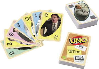 Mattel Games UNO the Office Card Game for Teens, Adults, Families & Parties with Special Rule for 2 to 10 Players - style: UNO the Office