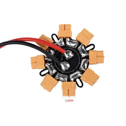 200A Power Distribution Board for Drone PDB with XT60/XT90/AS150 Input 8PCS ESC XT60 Outputs M3 Mounting Compact 50mm Power Hub for FPV Quadcopter Hexacopter (XT90Input PDB 8-in-1) - size: XT90Input PDB 8-in-1