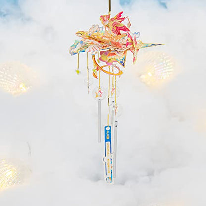 MU 3D Metal Puzzles Windbell Wind Chime E Model Kits Building for Adult and Teeners, Windchime Jigsaw Miniature DIY Sets, Birthday Gift - color: E Forever Beloved Ones