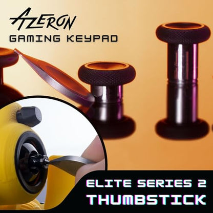 AZERON 키패드 번들 – 프로그래밍 가능한 한 손 키패드 - 홀 이펙트 엘리트 조이스틱 및 프로그래밍 가능한 키 30개, 마그네틱 스탠드 및 그립 테이프 (블랙, 사이보그 II 엘리트 번들) - color: 블랙., size: Cyborg II Elite Bundle