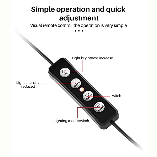 Video Conference Light 4'' 10cm Selfie for Laptop PC Webcam with Clip