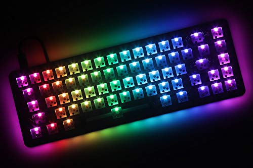 Drop ALT Mechanical Keyboard — 65% (67 Key) Gaming Keyboard, Hot-Swap Switches, Programmable Macros, RGB LED Backlighting, USB-C, Doubleshot PBT, Aluminum Frame (Barebones, Black) - color: Black, style: Barebones