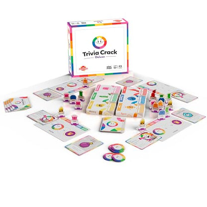 Trivia Crack Deluxe Board Game, Family Trivia Game for 2-6 Players, Ages 13+