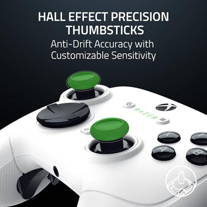 Razer Wolverine V3 Pro Wireless Gaming Controller: Licensed for Xbox Series X|S, Xbox One, Windows PC - 6 Remappable Buttons - Fast Triggers - Customizable Thumbsticks - Wired Tournament Mode - White - color: White