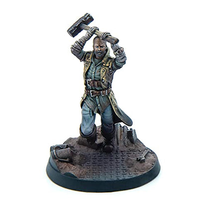 Modiphius Entertainment Fallout Wasteland Warfare: Raiders - The Forged - 6 Unpainted Resin Miniatures, Includes Scenic Bases, 32MM Scale Figures, Tabletop Roleplaying Game Minifigures - style: Forged