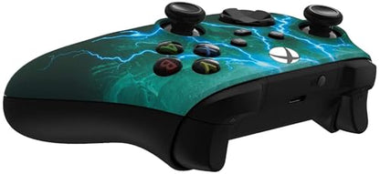 Custom Controllerzz Wireless Controller for Microsoft Xbox Series X/S & Xbox One - Custom Soft Touch Feel - Custom Xbox Series X/S Controller (X/S Green Skies) - color: X/S Green Skies