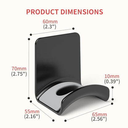 Headphone Wall Mount Mini Headphone Hook Holder with Strong Adhesive Headset Stand Headset Holder-Wall Mount - style: wall mount