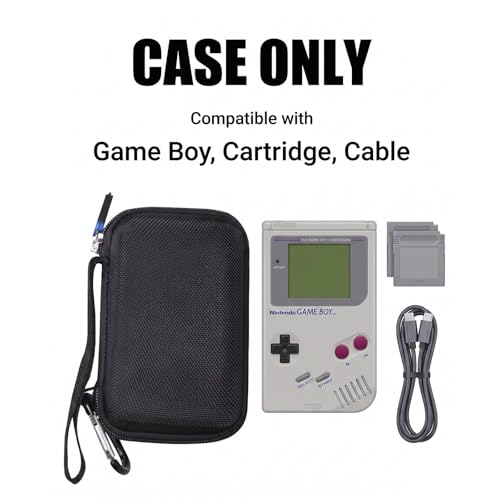 worfty Case for Game Boy Handheld Consoles, Protective Travel Carrying Bag Compatible with Retro Game Boy Handheld Game Consoles (Case Only) (Black)