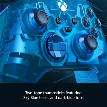 Microsoft QAU-00150 Wireless Dual Controller Bundle (Sky Cipher Special Edition) for Xbox Series X|S, Xbox One, Windows PC, Android and iOS (Renewed) - color: Sky Cipher