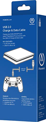 PowerA USB Charging Cable for Playstation 4 - style: USB 2.0