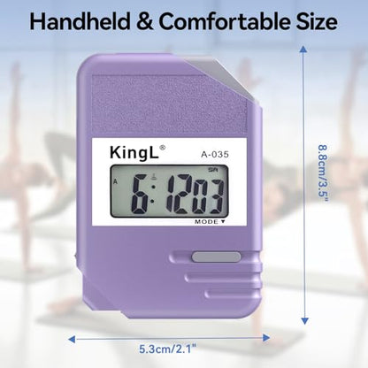 2 Pack Digital Stopwatch Timer with Large Display,Lap Split Mode, Waterproof Handheld Timer for Coaches, Teachers, Kids, Running, Swimming, Training(Purple-2 Pack) - style: style1-2pack/Purple