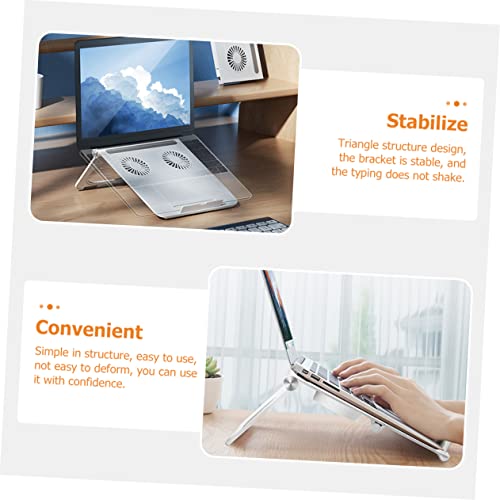 Laptop Cooling Pad Dual 3800 Fans Laptop Stand Notebook Pc Holder with Triangle Frame Non-Slip Support Portable Computer Stand for Home Office Travel