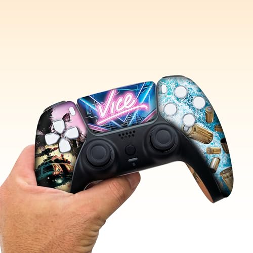 G. T. A. 6 Custom PS-5 Controller Wireless compatible with Play-Station 5 Console by BCB Controllers | Proudly Customized in USA with Permanent HYDRODIP Printing(NOT JUST A SKIN)(MODDED) - color: G. T. A. 6, size: Modded - Front & Back Print