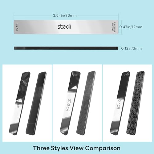 stedi Hobby Model Polishing Tools 3 PCS, Precision Glass Polishing Files | #320-400 Grit, #400-600Grit, #10000 Grit - style: 3 PCS Glass Files