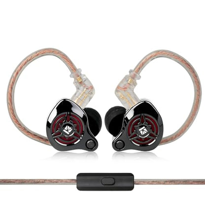 2026 Latest erabuds,KBEAR BK1 Wired Gaming Earbuds,10mm Single DD in Ear Monitor,HiFi Headset Wired Earbuds IEM Earphones with Detachable Cable for Gaming/Music/Video (White, 3.5 with mic) - color: B