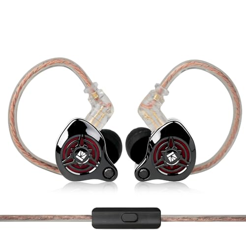 2026 Latest erabuds,KBEAR BK1 Wired Gaming Earbuds,10mm Single DD in Ear Monitor,HiFi Headset Wired Earbuds IEM Earphones with Detachable Cable for Gaming/Music/Video (White, 3.5 with mic) - color: B
