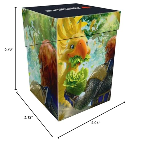 Ultra Pro - Final Fantasy x Universes Beyond Gysahl Greens 100+ Deck Box for Magic: The Gathering | Trading Card Accessories, Collectible Card Game Gear, Fantasy Gaming Supplies - style: Gysahl Greens