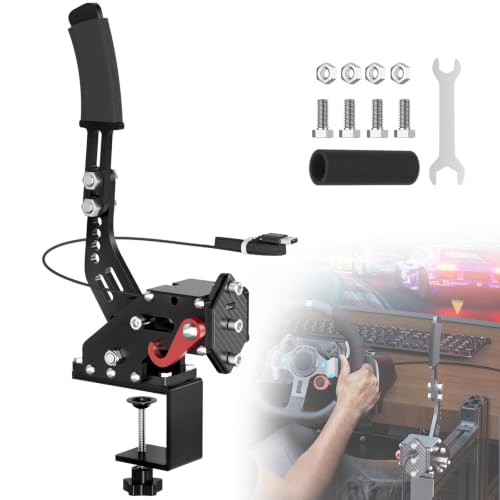aikeec USB Handbrake for PS4/PS5/PC, G27/G29/G920/T300/T500 | PS4/PS5 compatible with Logitech G27/G29 only, PC supports G27/G29/G920 & T300/T500, Sim Racing , Hall Sensor. - color: Black, size: Logitech G27 G29 for ps 4 5