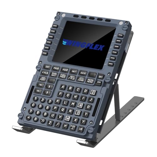 MiYee WINGFLEX Flight Simulator Control Panel A320 MCDU Game Simulator Flight Simulation Panel Route Control Plug-and-Play Features Full-Scale Simulation - size: A320MCDU