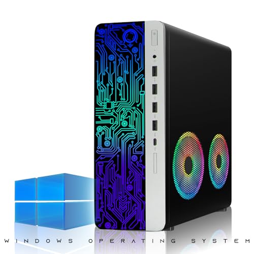 HP G4 Desktop RGB Computer PC Intel i7-8th Gen, 16GB DDR4 Ram 512GB SSD, Dual 24 Inch Monitor, GT 1030, RGB Speaker, Gaming Keyboard Mouse, 2X ARGB Fan WiFi, Win 11 Home (Renewed) - size: i7-8th Gen | GT 1030, style: Dual 24-Inch