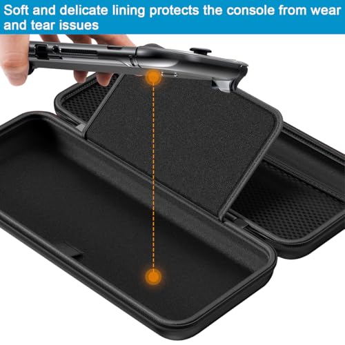 lyfLux Complete with Switch 2 Carrying Case Travel Kit – Hard Shell Case, Screen Protectors, Console & Joypad Covers, Stand & Thumb Grips – Full Accessories Set for Switch 2 Only