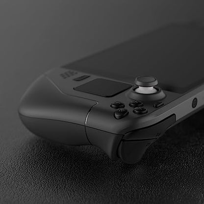 eXtremeRate Black Replacement Full Set Buttons for Steam Deck, DIY Custom ABXY D-pad Trackpad Bumpers Triggers Buttons and Screwdriver Tools for Steam Deck LCD Handheld Console - Console NOT Included - color: Black