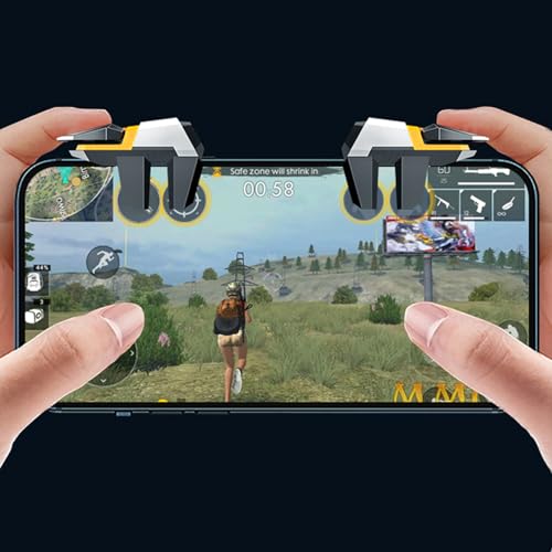 CyberFey Mobile Gaming Triggers Phone Controller for Gaming PUBG/Call of Duty, Gatillos para Celular, Compatible with Android & iPhone