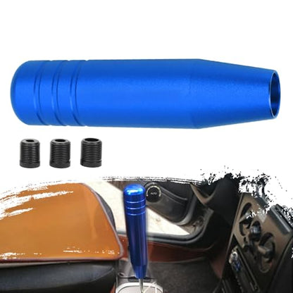 5inch Aluminum Alloy Shift Knob, Heavy Duty Car Gear Lever Stick Shifter Handle fit Most Automatic Manual Vehicle Blue - color: Blue, size: 13cm