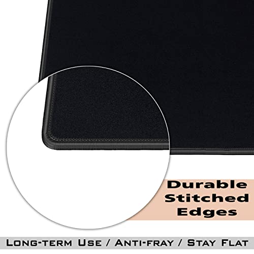 SaiTech IT 20-Pack Mouse Pads Bulk, Stitched Edges, Non-Slip Base | 2mm Cloth Surface, Waterproof, Anti-Slip Rubber Base, 8.66 x 7.1 in, Wired & Wireless Mouse Compatible - color: Black-20 Pack