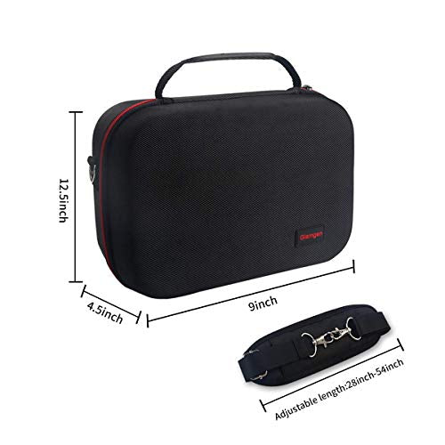 Carrying Storage Case for Nintendo Switch,Large Protective Travel Hardshell Messenger Bag for Switch Console, Pro Controller, Accessories Switch Dock, AC Adapter with 16 Game Cards and Shoulder Strap