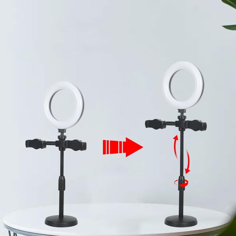 Position Fill Light Desktop Circular Live Streaming Bracket Selfie Beauty LED Fill Light Ringlight