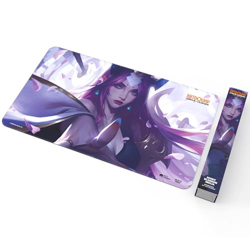 Riftbound: League of Legends - Playmat: Irelia -TCG Spiritforged Spirit Blossom, 24x14, Neoprene, Character Art, Tabletop Trading Card Game Accessory - style: Irelia