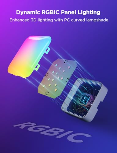 Govee Mini Panel Lights, RGBIC Wall Lights, Smart LED Wall Panels | Works with Matter, Alexa, Google Assistant, Sync with Music, DIY Gaming Light for Home Decor, Office, Bedroom, 20 Pcs