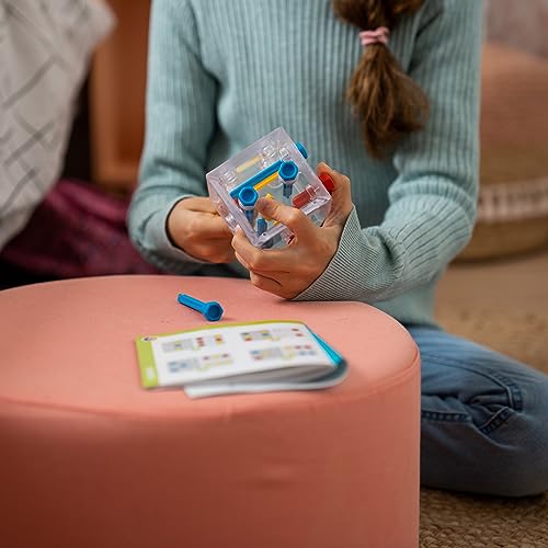 SmartGames Criss Cross Cube 3D Logic Puzzle Game with 80 Challenges Brain Teaser for Ages 8+