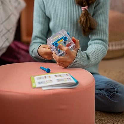 SmartGames Criss Cross Cube 3D Logic Puzzle Game with 80 Challenges Brain Teaser for Ages 8+