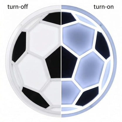 Soccer Neon Light 12.6" x 12.6" LED Football Wall Art Decor, 5-Level Dimmable Brightness USB Powered Acrylic Soccer Ball Lamp for Boys Bedroom, Game Room, Sport Bar, Sports Fans