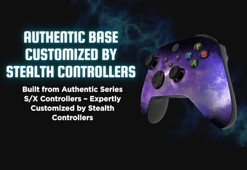 Stealth Controllers Wireless Controller for Xbox Series S, Xbox Series X, Xbox One - Soft Touch Feel - Custom Series S/X Controller (Purple Galaxy) - color: Purple Galaxy