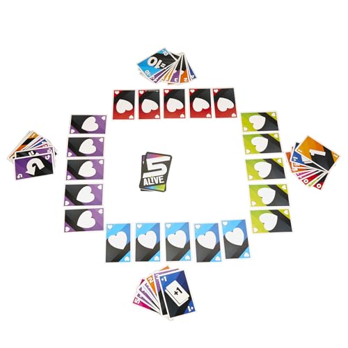 Hasbro Gaming 5 Alive Card Game, Fast-Paced Game for Kids and Families, Easy to Learn, 2 to 6 Players, Fun Summer Activities, Vacation Travel Essentials, Ages 8+ - size: 3.62 inches x 5.62 inches x 0.1 inches
