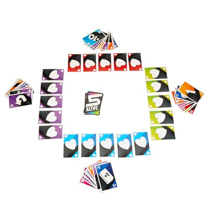 Hasbro Gaming 5 Alive Card Game, Fast-Paced Game for Kids and Families, Easy to Learn, 2 to 6 Players, Fun Summer Activities, Vacation Travel Essentials, Ages 8+ - size: 3.62 inches x 5.62 inches x 0.1 inches