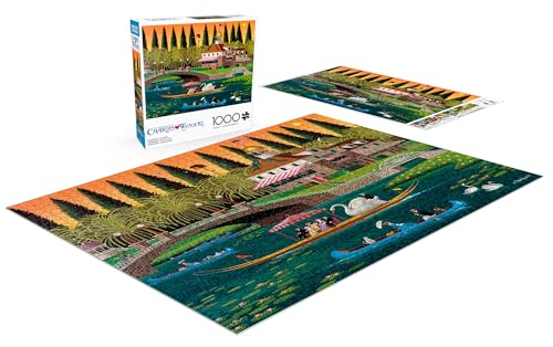 Buffalo Games - Charles Wysocki Pleasant - 1000 Piece Puzzle for Adults | Art by Charles Wysocki, Frameable Art, Made in USA, Recycled Board, Includes Poster, Challenging, intermediate to expert
