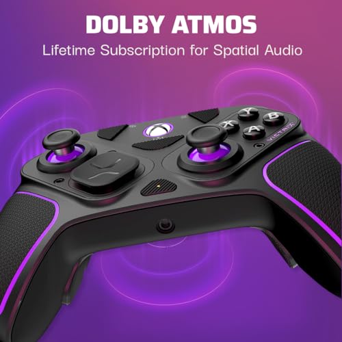 PDP Victrix Pro BFG Wireless Gaming Controller for Xbox Series X|S, Xbox One, Windows 10/11, Modular Gamepad, Dolby Atmos Audio, Remappable Buttons, Customizable Triggers/Paddles/D-Pad, PC App, Black - color: Black
