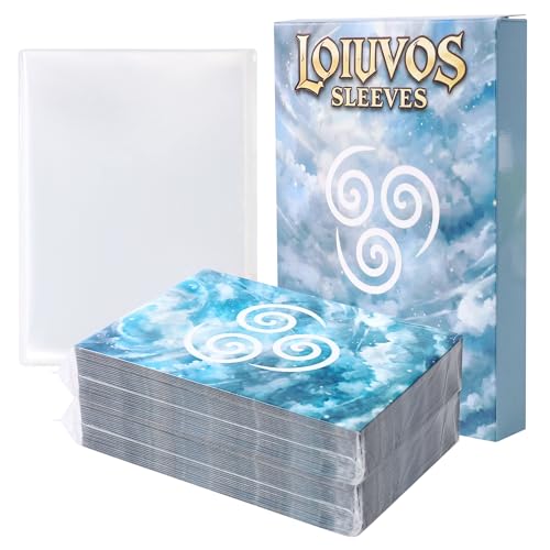 MTG Card Sleeves, Air Style with Extra 100 Perfect Fit Inner Sleeves | Textured Matte Back, Double Protection, Standard Size - style: Air