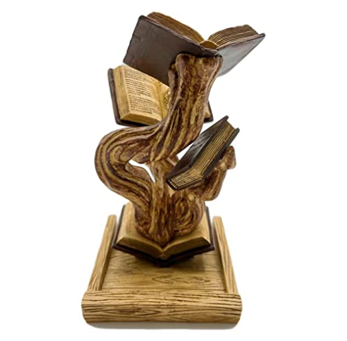Thyggzjbs Magic Book Dice Tower,Tomes of Magics Tower Magics Dice Tower Big Book Ornaments Clear Ornament Bulbs,Personalized Magic Tower BookCollection (Burlywood) - color: Burlywood