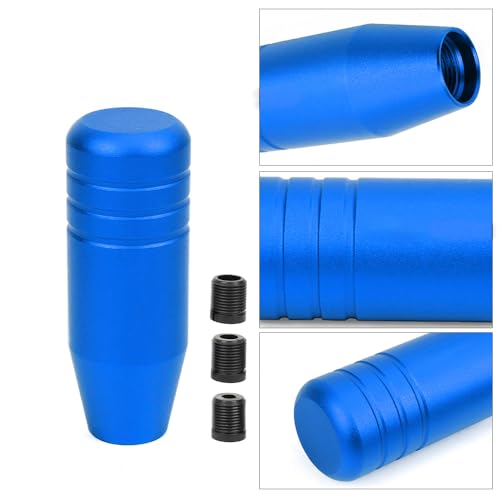 3.5inch Aluminum Alloy Shift Knob, Heavy Duty Car Gear Lever Stick Shifter Handle fit Most Automatic Manual Vehicle Blue - color: Blue, size: 9cm